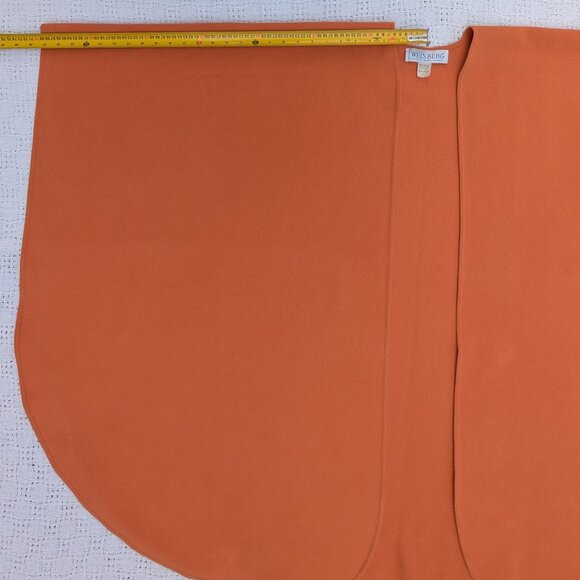 Vtg WEINBERG Paris 100% Virgin Wool Cape Women’s One Sze Burnt Orange/Terracotta - Picture 5 of 5